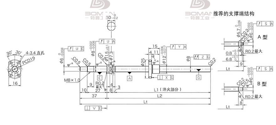 KURODA DP0801JS-HDNR-0180B-C3S 黑田精工的滚珠丝杠好用吗