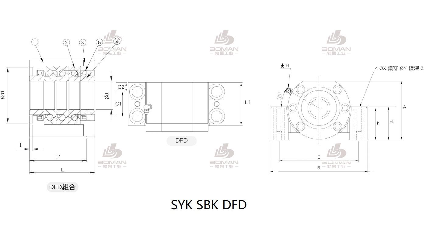 SYK MBL10/12-C syk丝杆固定端和支撑端